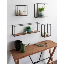 4pc Mallory Wood And Metal Wall Shelf Set Rustic Brown - Kate & Laurel All Things Decor 13 4pc Mallory Wood And Metal Wall Shelf Set Rustic Brown - Kate & Laurel All Things Decor -Home Decor Store GUEST 6de01aee d307 4b8b 86b0 94c1aed0a8e3