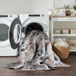 Nourison Washables Contemporary Floral Indoor Non-Skid Area Rug -Home Decor Store GUEST 6ef33328 afbf 4b8e 900e b24045dcfe20