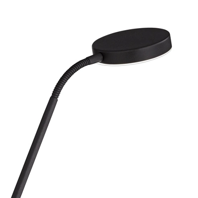 360 Lighting Taylor Modern Torchiere Floor Lamp With Side Light 72" Tall Satin Black LED Adjustable For Living Room Reading Bedroom Office House Home 6 360 Lighting Taylor Modern Torchiere Floor Lamp With Side Light 72" Tall Satin Black LED Adjustable For Living Room Reading Bedroom Office House Home - Image 4