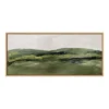 18" X 40" Sylvie Green Mountain Landscape Framed Canvas By Amy Lighthall Natural - Kate & Laurel All Things Decor -Home Decor Store GUEST 6faf6036 480e 4bc7 84ee b5d172bc868e