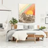 Americanflat Mountainscape 1 By Florent Bodart Wall Tapestry