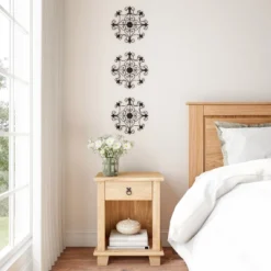 Medallion Metal Wall Art- 14.25 Inch Square Open Edge Metal Home Décor, Hand Crafted With Distressed Finish- Mounting Screws Included By Lavish Home -Home Decor Store GUEST 73981fb0 9f6b 4cf8 b6cb 0b7b8d27c519