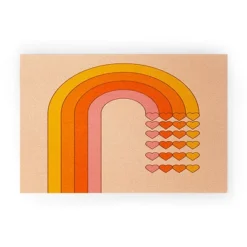 Circa78Designs Sweetheart Rainbow Looped Vinyl Welcome Mat - Society6 -Home Decor Store GUEST 7404de3c b27b 4dfc ad87 b9e60eb8602b