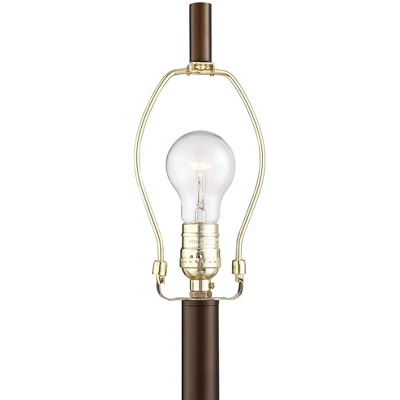 Possini Euro Design Traverse Modern Floor Lamp With LED Gooseneck Reading Light 64" Tall Oil Rubbed Bronze Oatmeal Drum Shade For Living Room Bedroom 5 Possini Euro Design Traverse Modern Floor Lamp With LED Gooseneck Reading Light 64" Tall Oil Rubbed Bronze Oatmeal Drum Shade For Living Room Bedroom - Image 3