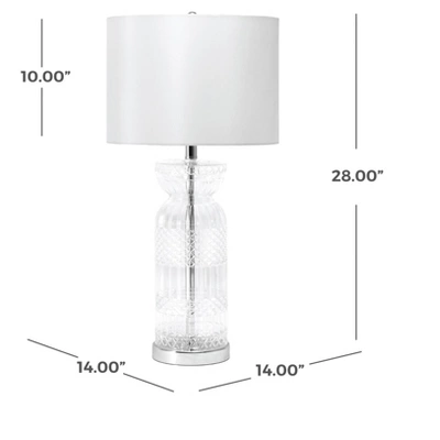 NuLOOM Catania 28" Glass Table Lamp 6 NuLOOM Catania 28" Glass Table Lamp - Image 4