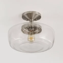 14" Marfa Glass/Iron Farmhouse Modern LED Flush Mount - JONATHAN Y 19 14" Marfa Glass/Iron Farmhouse Modern LED Flush Mount - JONATHAN Y -Home Decor Store GUEST 7777c8bd 258d 48d2 a435 a4e4dc9a53c6