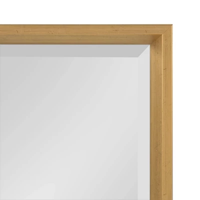 24" X 30" Calter Framed Wall Mirror Gold - Kate And Laurel 3 24" X 30" Calter Framed Wall Mirror Gold - Kate And Laurel - Image 2