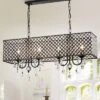 36.61" X 8.66" X 56.30" 4-Light Aruna Chandelier Black - Warehouse Of Tiffany -Home Decor Store GUEST 78b2631b 4ab7 4012 88aa 91f22d5409cc