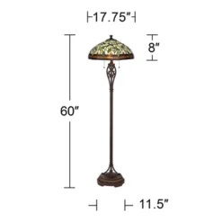 Robert Louis Tiffany Traditional Floor Lamp 60" Tall Bronze Tiffany Style Leaf Pattern Stained Glass Shade For Living Room Reading Bedroom 14 Robert Louis Tiffany Traditional Floor Lamp 60" Tall Bronze Tiffany Style Leaf Pattern Stained Glass Shade For Living Room Reading Bedroom -Home Decor Store GUEST 7a52412e dc1d 4718 b489 9b3044fe607b