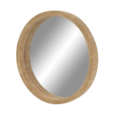 Contemporary Wood Wall Mirror Brown - Olivia & May 9 Contemporary Wood Wall Mirror Brown - Olivia & May - Image 7