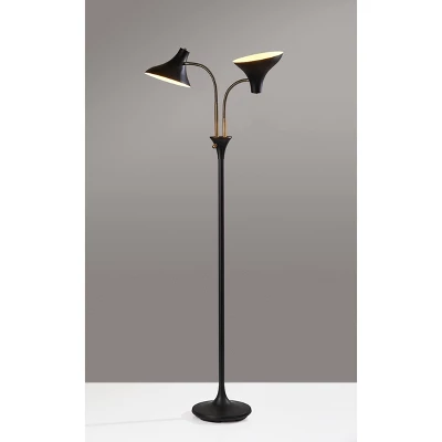 Ascot Floor Lamp Black - Adesso 3 Ascot Floor Lamp Black - Adesso