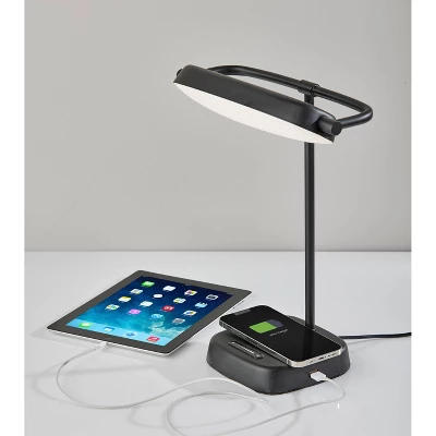 Radley Charge Table Lamp With Smart Switch Black (Includes LED Light Bulb) - Adesso 6 Radley Charge Table Lamp With Smart Switch Black (Includes LED Light Bulb) - Adesso - Image 4