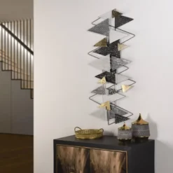 Geometric Gala Metal Wall Art Silver - StyleCraft -Home Decor Store GUEST 7f074bd1 b3ec 4d78 a973 cf636cf47d95