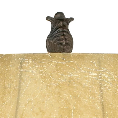 Regency Hill Traditional Swing Arm Desk Lamp 22 1/2" High With USB Charging Port Bronze Metal Faux Leather Shade For Living Room 4 Regency Hill Traditional Swing Arm Desk Lamp 22 1/2" High With USB Charging Port Bronze Metal Faux Leather Shade For Living Room - Image 2