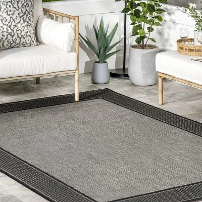 NuLOOM Gris Contemporary Indoor/Outdoor Area Rug 10 NuLOOM Gris Contemporary Indoor/Outdoor Area Rug - Image 8