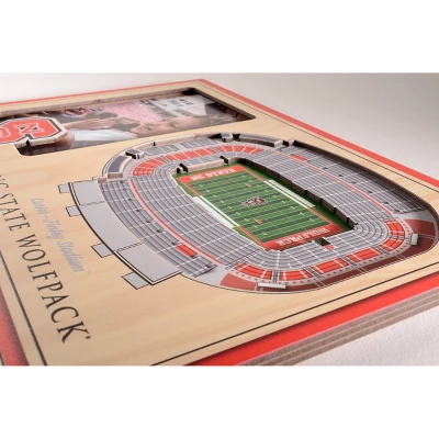 4" X 6" NCAA NC State Wolfpack 3D StadiumViews Picture Frame 4 4" X 6" NCAA NC State Wolfpack 3D StadiumViews Picture Frame - Image 2