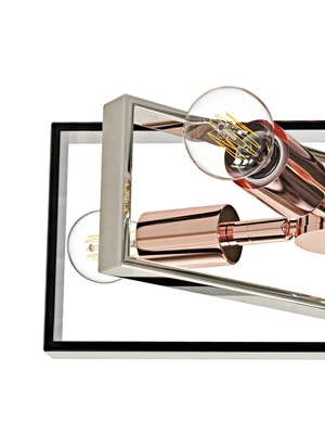 Nextop 15 Inch 4-Light Rose Gold Semi Flush Mount Ceiling Light 3 Nextop 15 Inch 4-Light Rose Gold Semi Flush Mount Ceiling Light