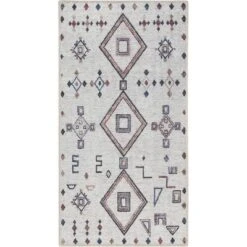 Nicole Curtis Machine Washable Series 1 Bohemian Diamond Motif Indoor Rug -Home Decor Store GUEST 82d8d9c1 3b4a 4838 940c ebeffb404a06