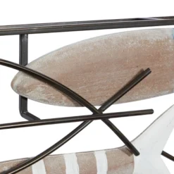 Metal Fish Striped Wall Decor With Metal Wire Designs Brown - Olivia & May -Home Decor Store GUEST 8408448d 41db 45ec 8327 aeeb9d68889a