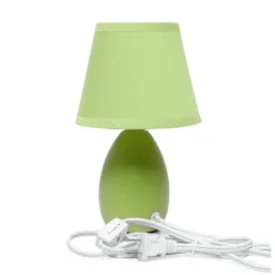9.45" 2pk Petite Ceramic Oblong Bedside Table Desk Lamps With Matching Tapered Drum Shade Green - Creekwood Home 15 9.45" 2pk Petite Ceramic Oblong Bedside Table Desk Lamps With Matching Tapered Drum Shade Green - Creekwood Home -Home Decor Store GUEST 855e2c9e 07e6 4555 86b6 2db4355366e2