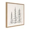 30" X 30" Sylvie Minimalist Evergreen Trees Sketch Framed Canvas By The Creative Bunch Studio Natural - Kate & Laurel All Things Decor -Home Decor Store GUEST 866c7f1a 9496 4c95 b6e8 d32c48c56397