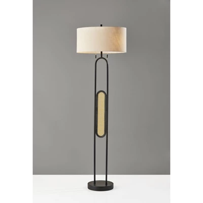 Levy Floor Lamp Black - Adesso 8 Levy Floor Lamp Black - Adesso - Image 6