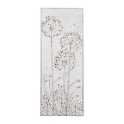 Set Of 2 Metal Decorative Wall Décor With Flowers White - Storied Home -Home Decor Store GUEST 870c559e a27a 4d71 8d80 7787145ed8c4