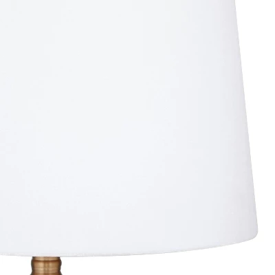 29" X 15" Modern Glass Table Lamp White - Olivia & May 5 29" X 15" Modern Glass Table Lamp White - Olivia & May - Image 3