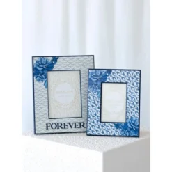 Shiraleah Blue Eden Animal Print 4x6 Picture Frame