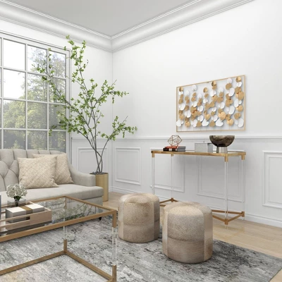 Modern Ornamental Wall Decor Gold - Olivia & May 13 Modern Ornamental Wall Decor Gold - Olivia & May - Image 11