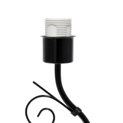 19" Contemporary Metal Winding Ivy Table Desk Lamp With Brown Fabric Shade - Creekwood Home -Home Decor Store GUEST 8ece96c2 3a3a 4861 8bdd ea8470a3d26f