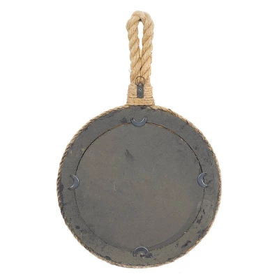 Jute Wall Mirror With Rope Accents Set Of 3 Brown - Olivia & May 6 Jute Wall Mirror With Rope Accents Set Of 3 Brown - Olivia & May - Image 4