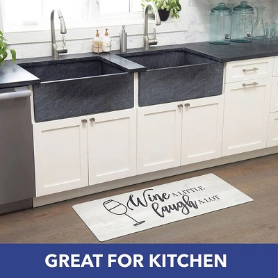 J&V TEXTILES Anti Fatigue Kitchen Mat Cushioned Anti Fatigue, Non Slip Waterproof Mat Standing Desk, 20x36x1/2 Inches (Wine A Little) 5 J&V TEXTILES Anti Fatigue Kitchen Mat Cushioned Anti Fatigue, Non Slip Waterproof Mat Standing Desk, 20x36x1/2 Inches (Wine A Little) - Image 3