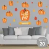 Big Dot Of Happiness Fall Pumpkin - Peel And Stick Kitchen And Home Decor Vinyl Wall Art Stickers - Wall Decals - Set Of 20 -Home Decor Store GUEST 92f6b02a 1ed3 45d3 8df6 120e9119bdae