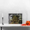Northlight LED Lighted Creepy Haunted House Halloween Canvas Wall Art 12" X 15.75" -Home Decor Store GUEST 946d2f5d 19b1 42ea 863a 68de210cf562