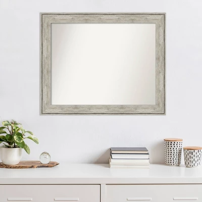 33" X 27" Non-Beveled Crackled Metallic Wall Mirror - Amanti Art 8 33" X 27" Non-Beveled Crackled Metallic Wall Mirror - Amanti Art - Image 6