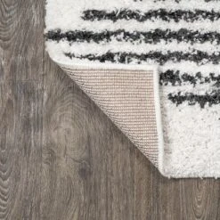 Elm Diamond Stripe Geometric Shag Indoor Area Rug - JONATHAN Y -Home Decor Store GUEST 94c418b2 fae5 49cb a43e 15ce782d7247