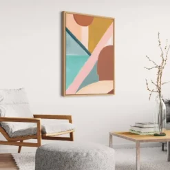 23" X 33" Sylvie Teotitlan Valley Study 2 By Kate Aurelia Holloway Framed Wall Canvas Natural - Kate & Laurel All Things Decor -Home Decor Store GUEST 953f7c67 d221 4d02 ad4e 3436d54ed140