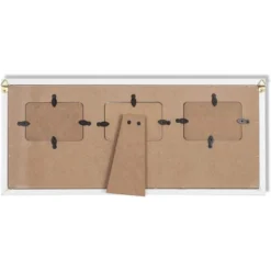 Wood Sonogram Picture Photo Frame For 3 Ultrasound Keepsake 2.5"x3.75" Photo Tabletop / Wall, White 17"x7.5"x0.5" -Home Decor Store GUEST 95d43aff 72e2 4851 b257 3d8cedabfa06