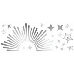 Sunburst Peel And Stick Decal With Circle Mirror - RoomMates -Home Decor Store GUEST 9638b337 20e1 4768 b085 69a755cf835f