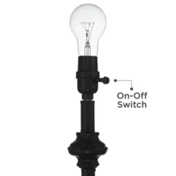 360 Lighting Carter Rustic Farmhouse 3 Piece Table Floor Lamp Set Black Metal Cream Fabric Tapered Drum Shade For Living Room Bedroom Office House -Home Decor Store GUEST 97c7dfe8 c6e7 4a8b 9bf1 e942410e65f7