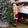 Northlight 48" Musical Santa Claus With Lighted Christmas Tree And Teddy Bear Standing Christmas Figure -Home Decor Store GUEST 9803f167 f740 4592 bf9c 898c34350576