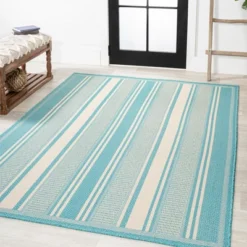 Haynes Modern Double Stripe Indoor/Outdoor Area Rug - JONATHAN Y -Home Decor Store GUEST 99579042 3d06 4a96 a69a 7764dad5c179