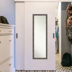 17" X 51" Pinstripe Wood Framed Full Length On The Door Mirror Lead Gray - Amanti Art 13 17" X 51" Pinstripe Wood Framed Full Length On The Door Mirror Lead Gray - Amanti Art -Home Decor Store GUEST 9b9fee54 d739 4210 ae04 21084d159055