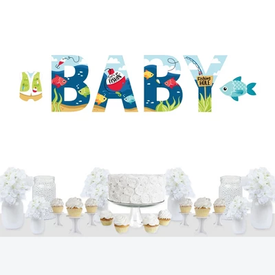 Big Dot Of Happiness Let's Go Fishing - Peel And Stick Fish Themed Baby Shower Standard Banner Wall Decals - Baby 8 Big Dot Of Happiness Let's Go Fishing - Peel And Stick Fish Themed Baby Shower Standard Banner Wall Decals - Baby - Image 6