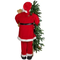 Northlight 48" Musical Santa Claus With Lighted Christmas Tree And Teddy Bear Standing Christmas Figure -Home Decor Store GUEST 9da14606 0146 4d9e 8999 11c182c90ef2