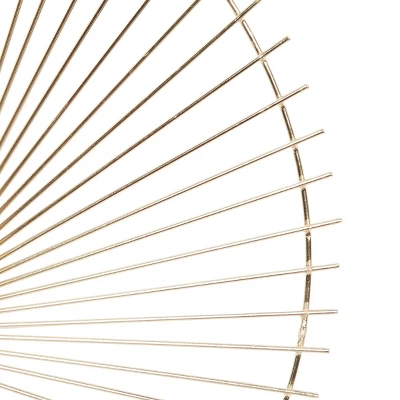 Set Of 3 Metal Sunburst Radial Wall Decors Gold - The Novogratz 4 Set Of 3 Metal Sunburst Radial Wall Decors Gold - The Novogratz - Image 2