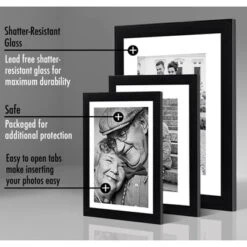Americanflat Picture Frame Set Of 7 Pieces With Tempered Shatter-resistant Glass - Available In A Variety Of Sizes And Styles -Home Decor Store GUEST a05c863b cdf5 4cfc b232 492465046971