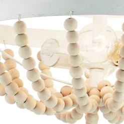 15" Delilah Boho Semi-Flush Mount Pendant White - River Of Goods -Home Decor Store GUEST a14c80f2 6657 4240 864e 147f8b69528d