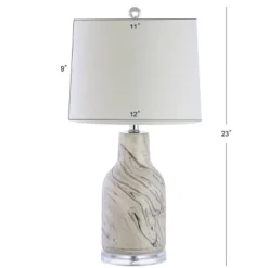 23" Ceramic Webb Table Lamp (Includes LED Light Bulb) Gray - JONATHAN Y -Home Decor Store GUEST a3cb349e fda4 4e25 b699 a535a8e86639